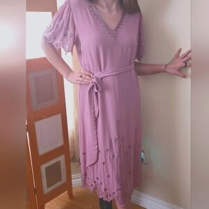 Vintage Jack Bryan Beaded Dress Unsized Cocktail Evening Wedding. Nice.